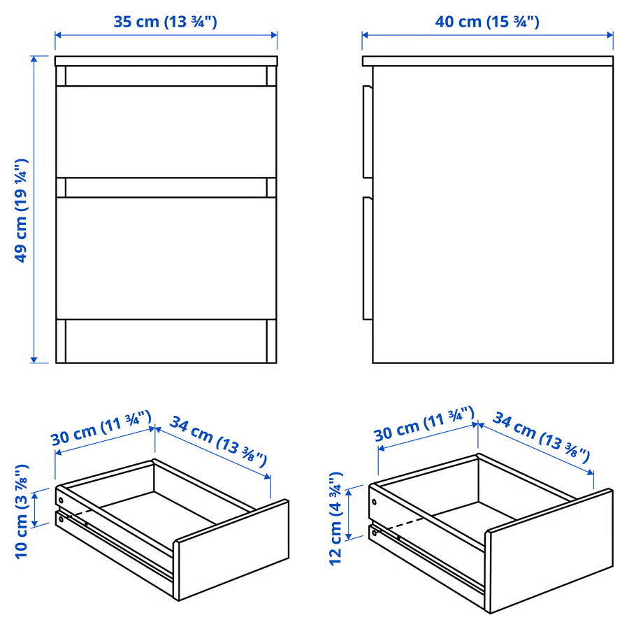 StashShelf™ - Storage chest of 3-drawers (1-secret)