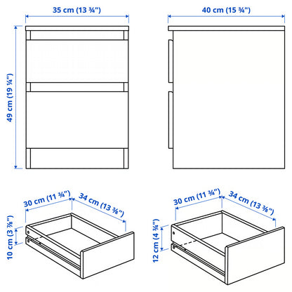 StashShelf™ - Storage chest of 3-drawers (1-secret)